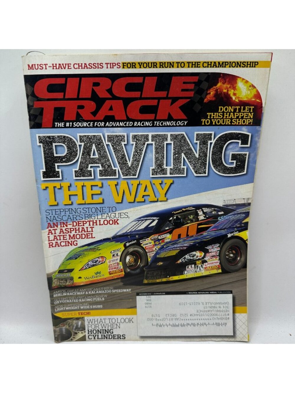 Circle Track Magazine December 2012 Paperback Motorsports Racing Technology